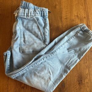 American Eagle Outfitters Blue Denim Jogger Pants